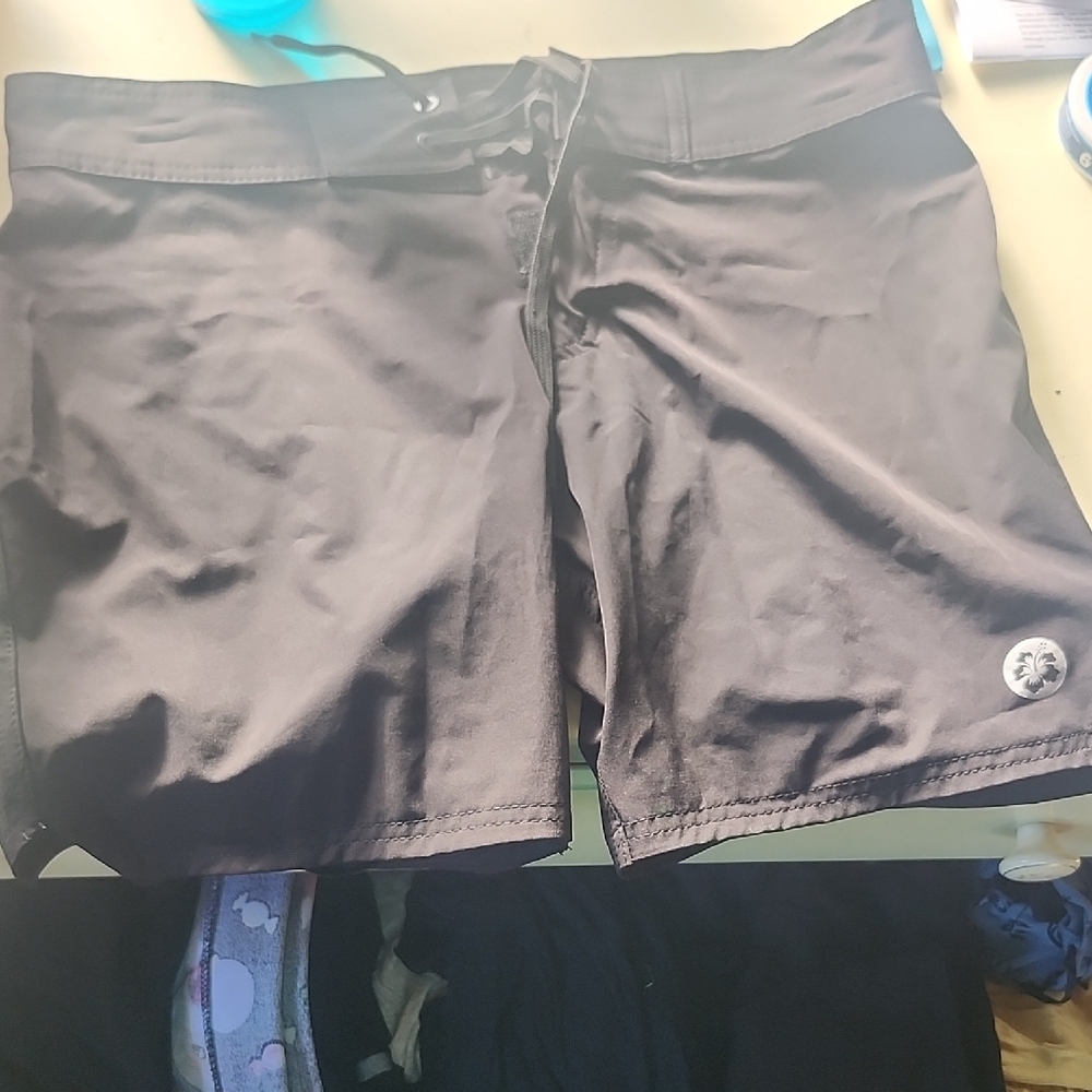 Burnside Black Athletic Shorts Moisture-Wicking Performance